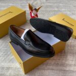 Billionaire Italian Couture Men’s Black Leather Loafers