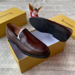 Billionaire Italian Couture Men’s Brown Leather Loafers