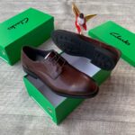 Clarks Exotic Men’s Brown Leather Corporate Shoes