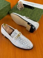 White Leather Loafers