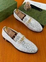 White Leather Loafers