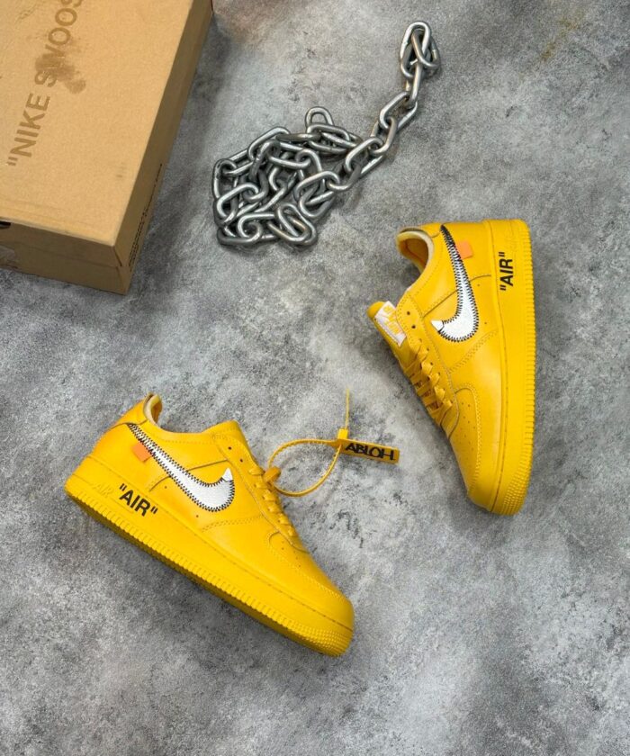 Yellow Deconstructed Sneakers