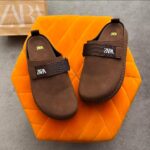 Zara Brown Suede Platform Clogs