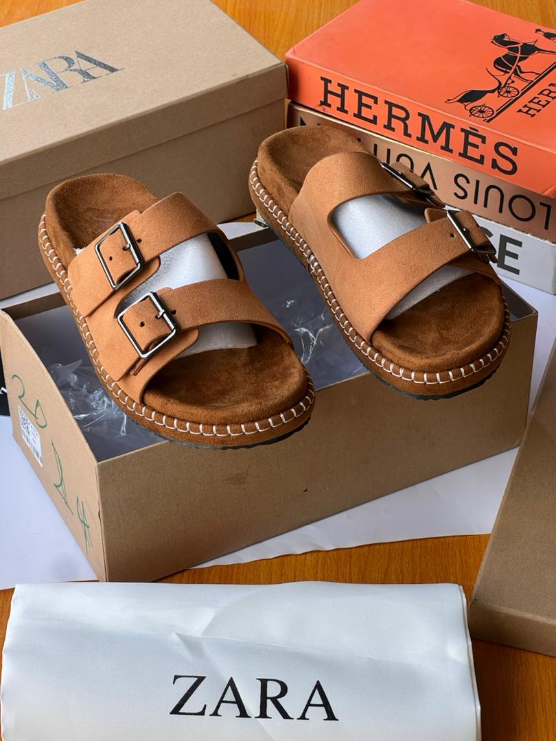 Zara Brown Suede Sandals Zara Brown Suede Sandals