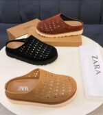 Zara Perforated Mules