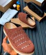Zara Perforated Mules - Image 3