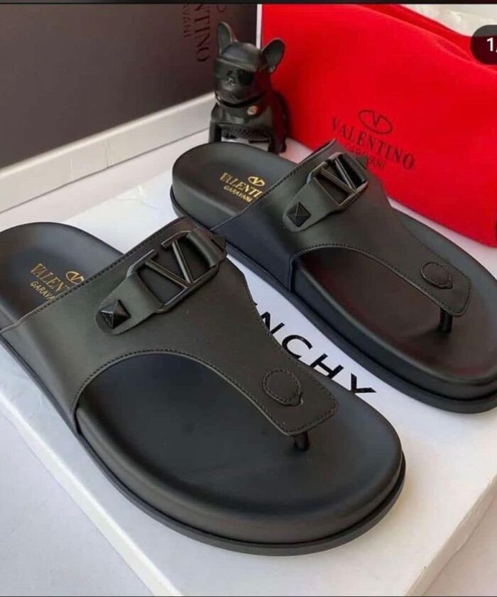 Black VLOGO Sandals