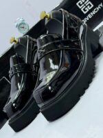 Chunky Lug Sole Dress Shoes with Logo Detail