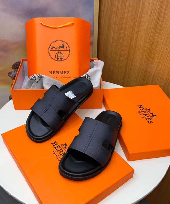 Luxury Designer Leather Slides