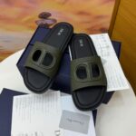 Men’s Black Pebbled Calfskin Sandals