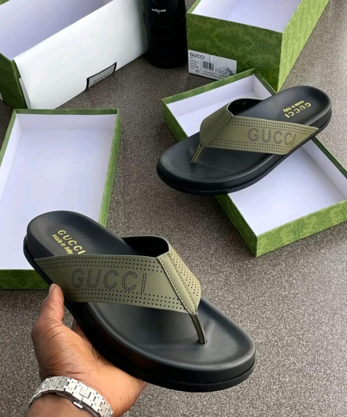 Olive Green Thong Sandals