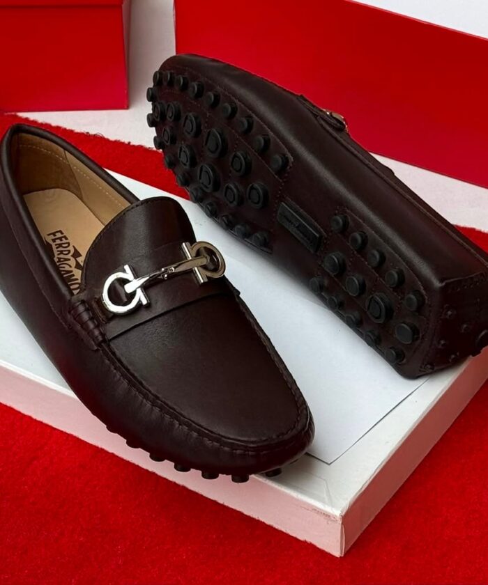 Salvatore Ferragamo Gancini Driving Loafers