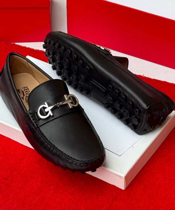 Salvatore Ferragamo Gancini Driving Loafers