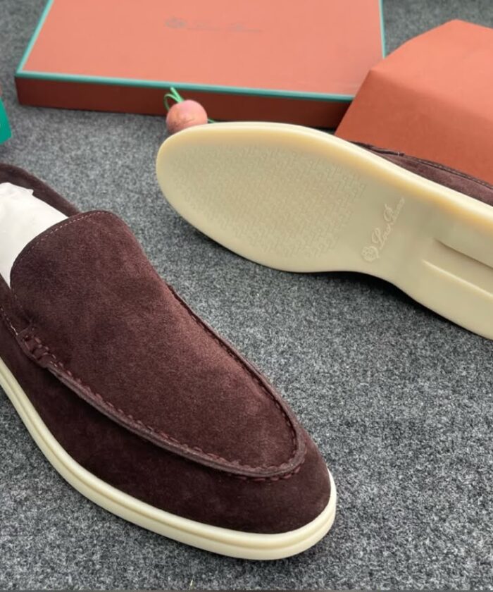 Summer Walk Blue Suede Loafers