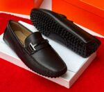 Tod’s Gommino Textured Leather Driving Loafers 1