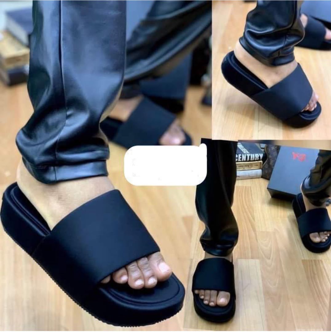 Y-3 Black Platform Slides Y-3 Black Platform Slides