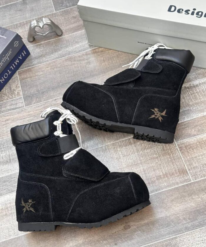 Black8mob FVVO Yellow Cowhide Ski Boots