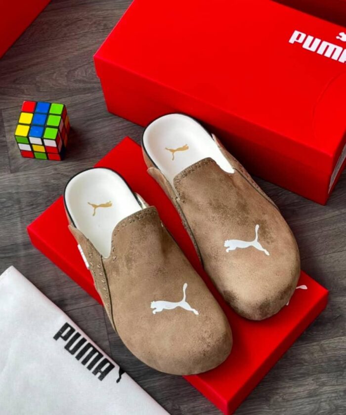 Mule Concept Dark Brown Suede Slip On Shoes
