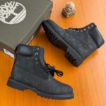 Black 6 Inch Monogram Ankle Boots