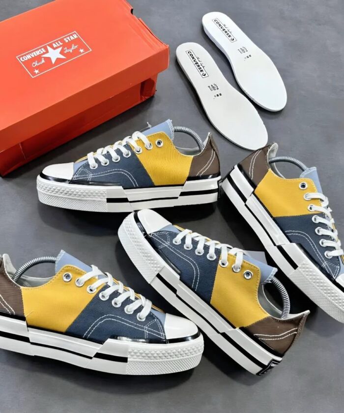 Chuck 70 Blue Denim Patchwork Low Top Sneakers