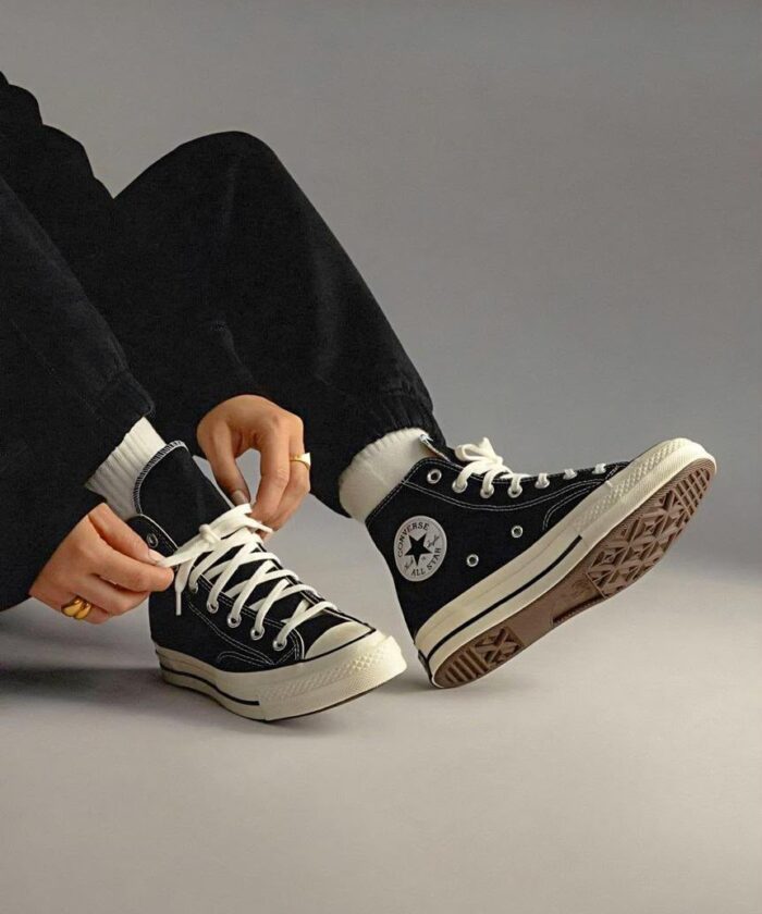 Converse Chuck 70 Black Canvas High Top Sneakers