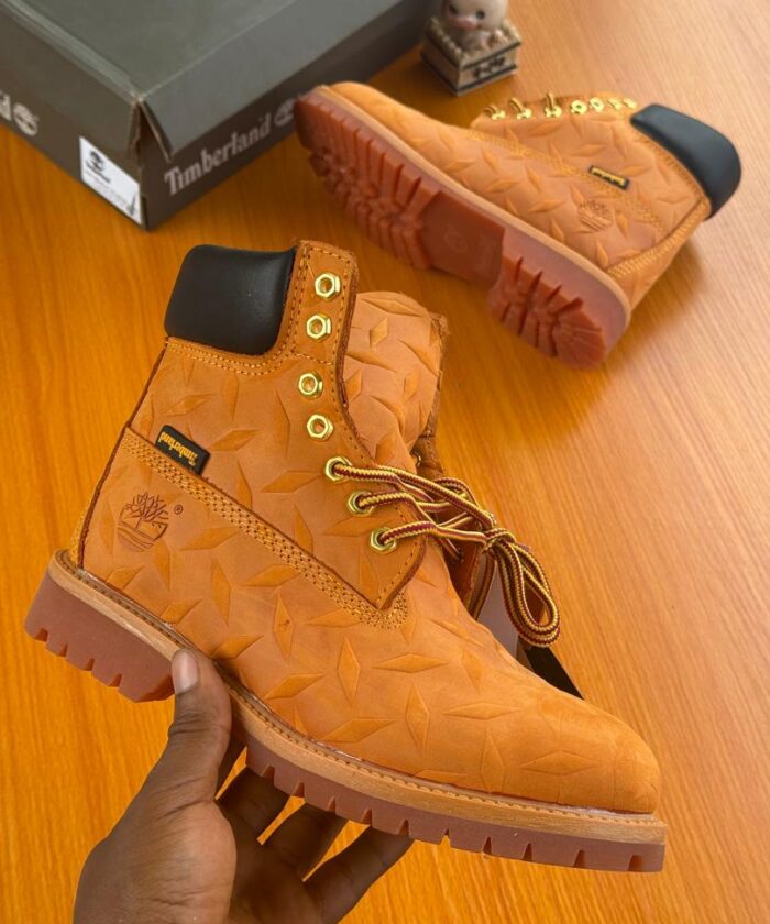 Wheat 6 Inch Premium Waterproof Diamond Plate Boots