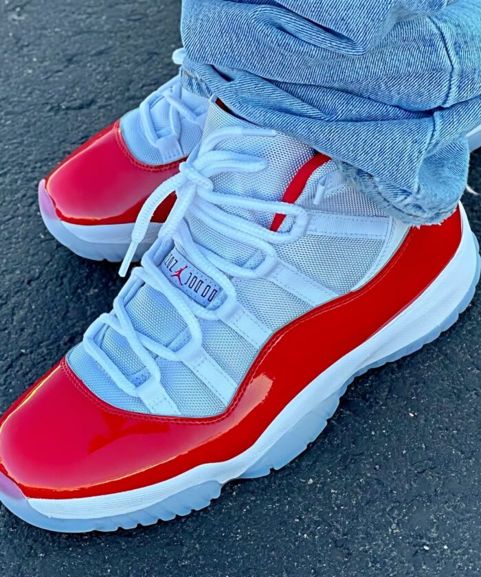 Air Jordan 11 Retro Cherry Varsity Red Sneakers