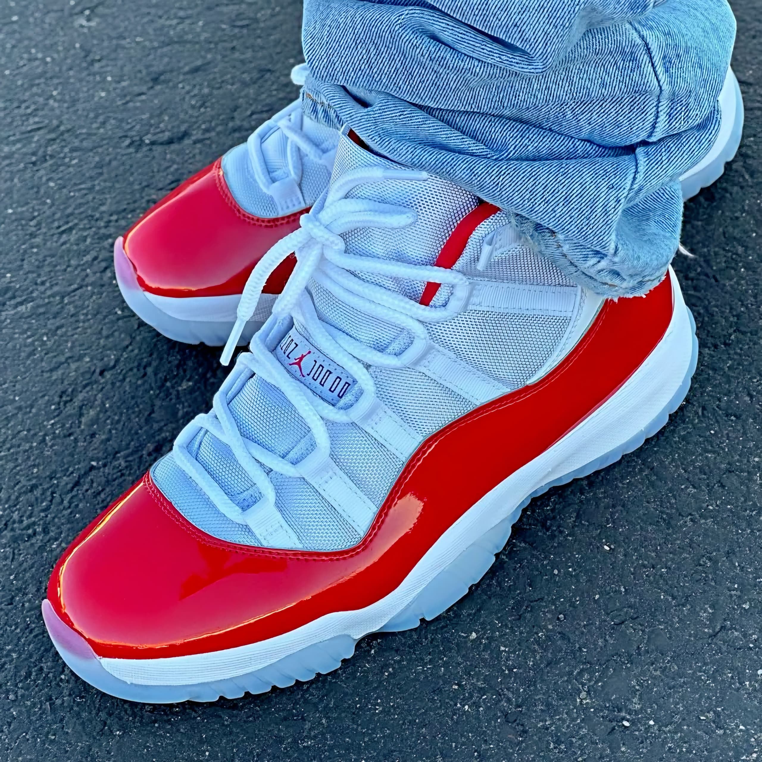 Air Jordan 11 Retro Cherry Varsity Red Sneakers Air Jordan 11 Retro Cherry Varsity Red Sneakers
