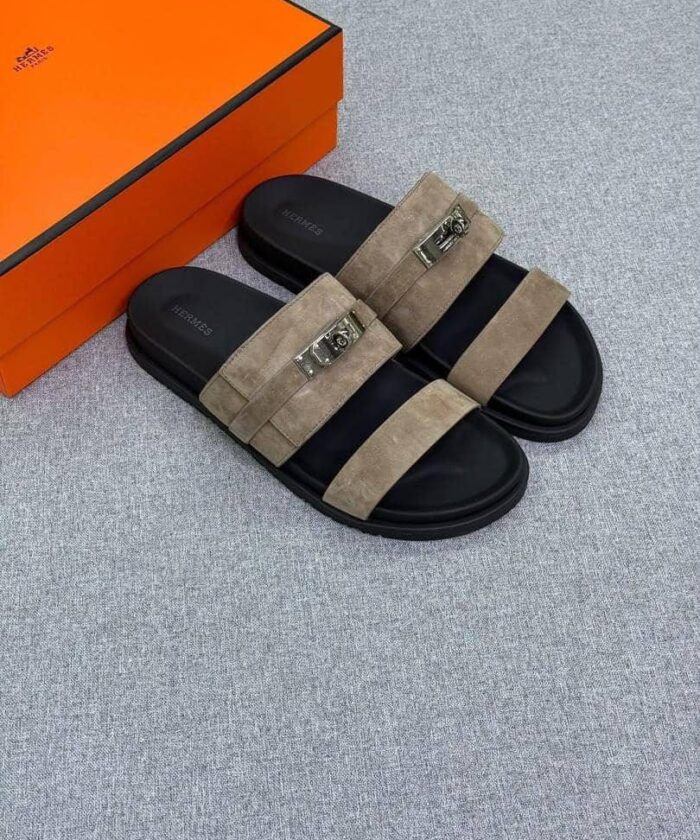 Beige Suede Sandals