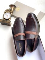 Black Dino Verratti Leather Loafers
