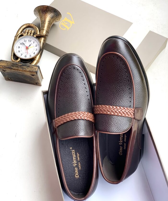 Black Dino Verratti Leather Loafers