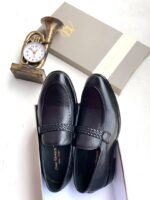 Black Dino Verratti Leather Loafers