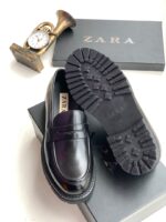 Black Zara Penny Loafers