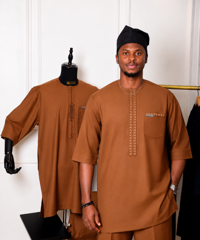 Boutique Brown Traditional Fashion Portrait