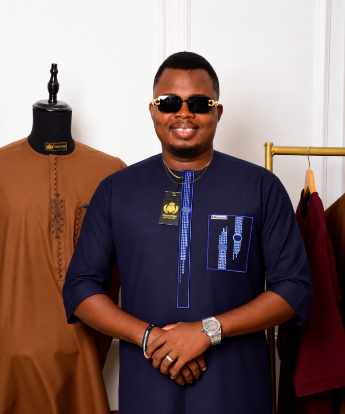 Crisp OdogwuVibes Navy Lookbook Portrait