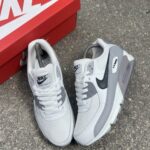 Essential White Black Wolf Grey Sneakers - Image 2