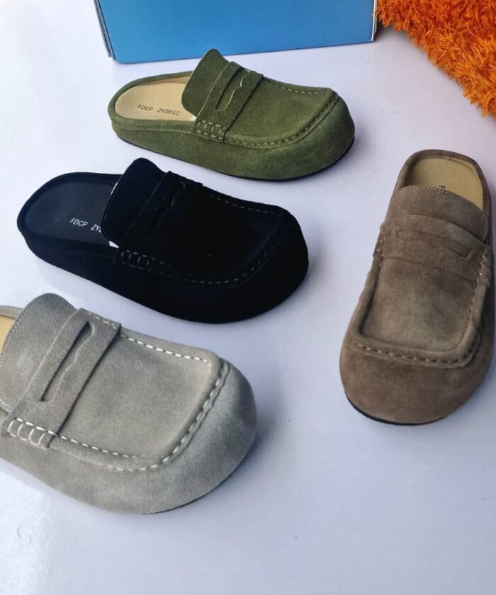 FDCP Zydpxc Suede Mule Loafers