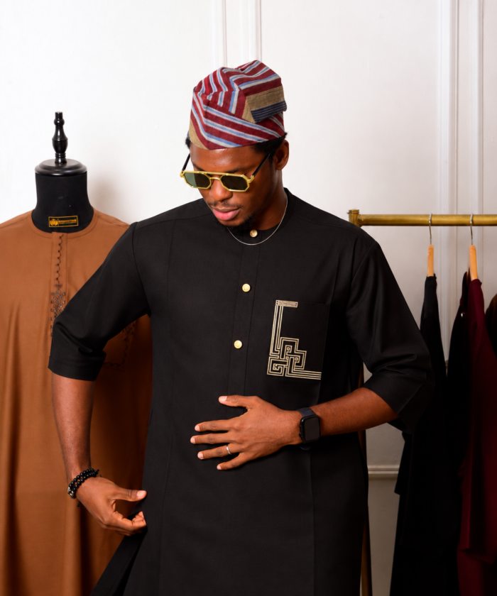 Pressed African Fashion Studio Portrait